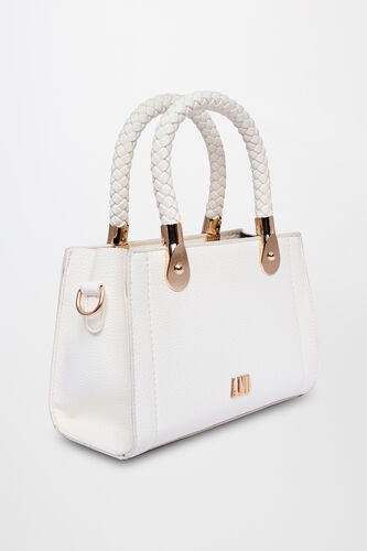 Off White Regular Textured Sling Bag, , image 2
